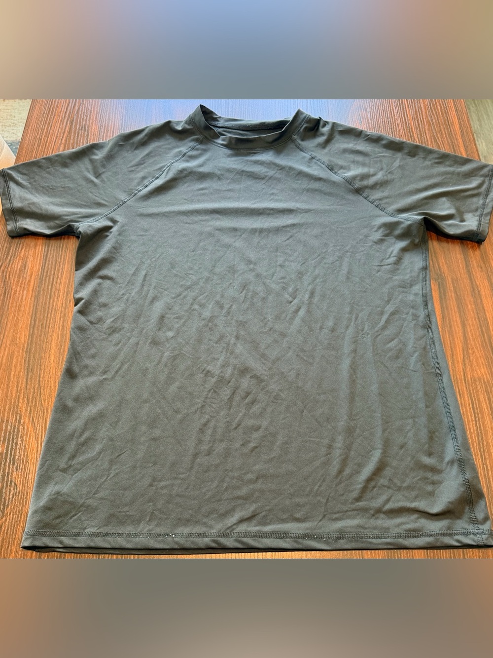 Goodfellow & Co Mens Charcoal Gray Slim Fit Short Sleeve Athletic Shirt Size L